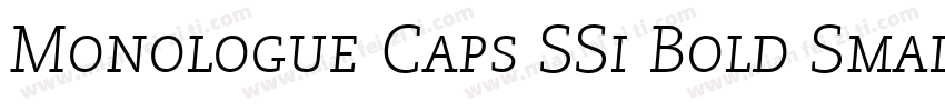 Monologue Caps SSi Bold Small Caps字体转换